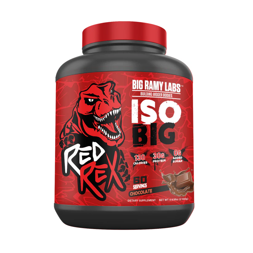 Big Ramy Labs RED REX Iso big Whey Isolate Hydrolyzed Protein 60 Scoops